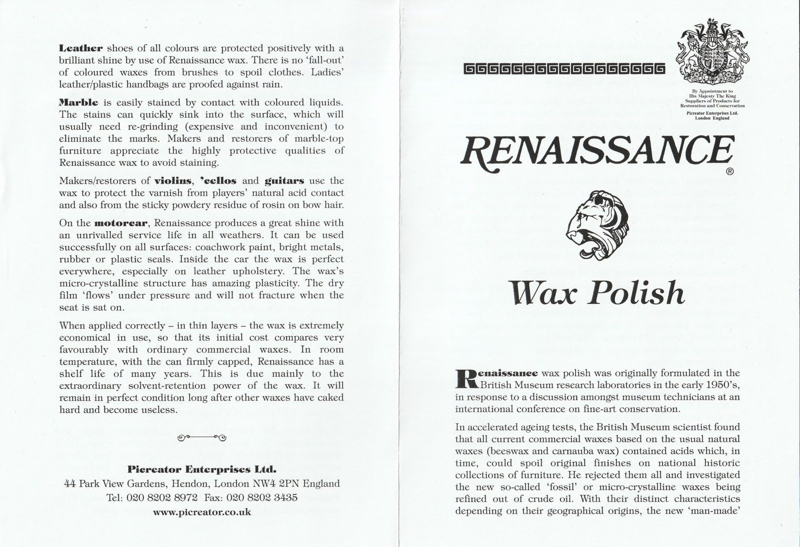 Mündikaitsevahend RENAISSANCE WAX 65 ml - Pilt 2